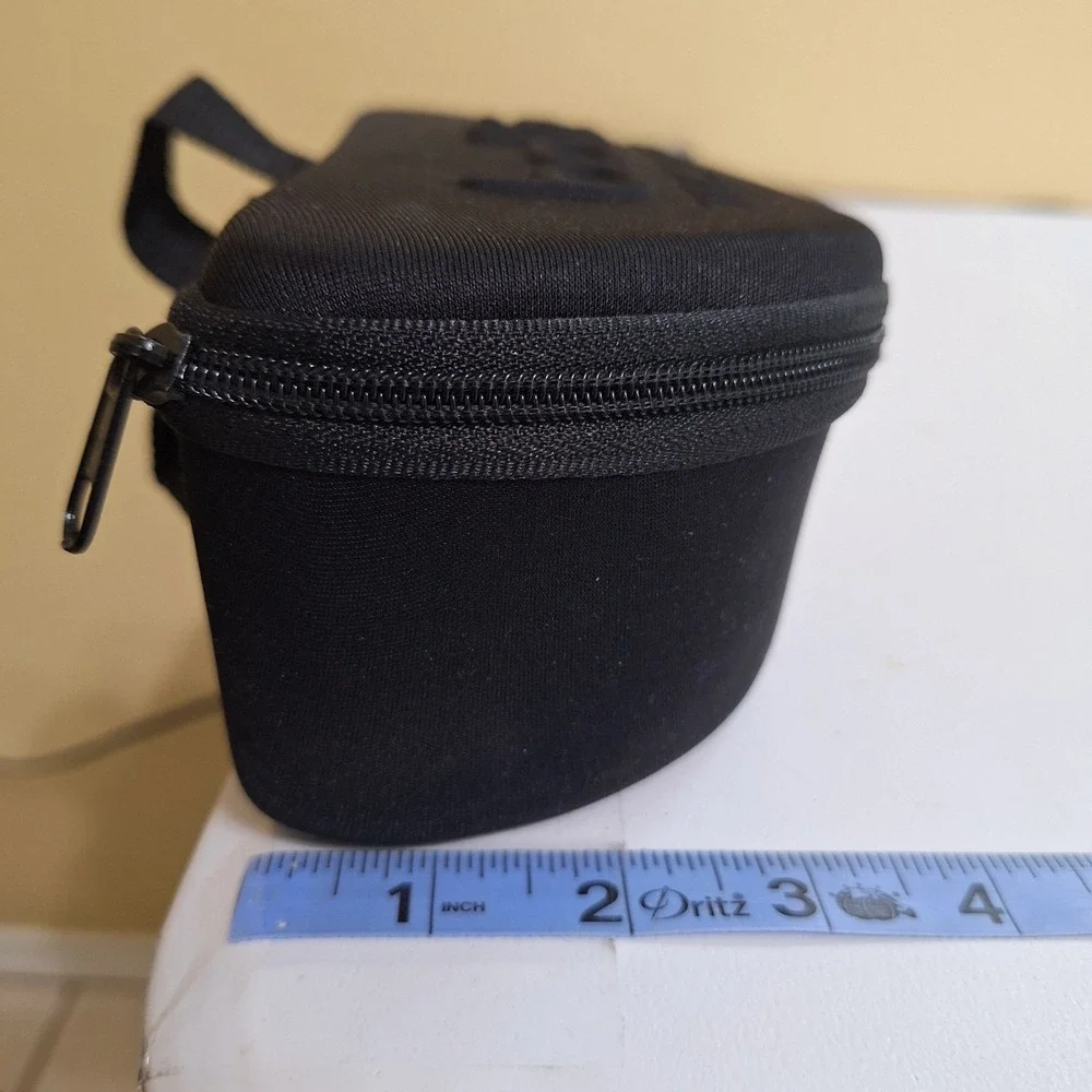 Bolle Tactical Eyewear Case Black Hard Shell Zipper‎ Storage Pouch Belt Clip